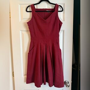 Linen blend dress